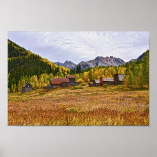 Poster Ashcroft, Cidade Fantasma de Mineração do Colorado