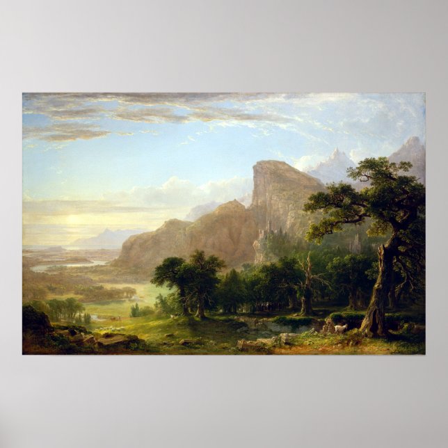 Pôster Asher Brown Durand Landscape Thanatopsis (Frente)