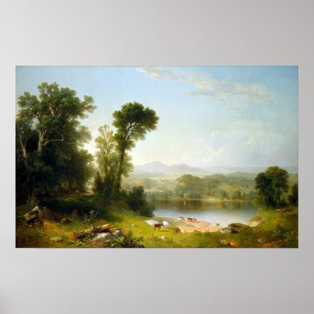 Pôster Asher Brown Durand Pastoral Landscape (Frente)