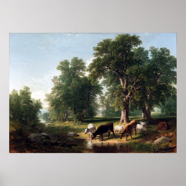 Pôster Asher Brown Durand Summer Tarde (Frente)