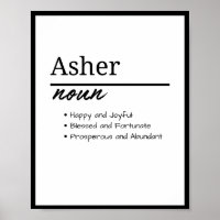 Asher, Definição de Nome Personalizado para Rapaze