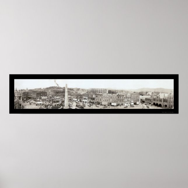 Pôster Asheville Pack Square Photo 1910 (Frente)