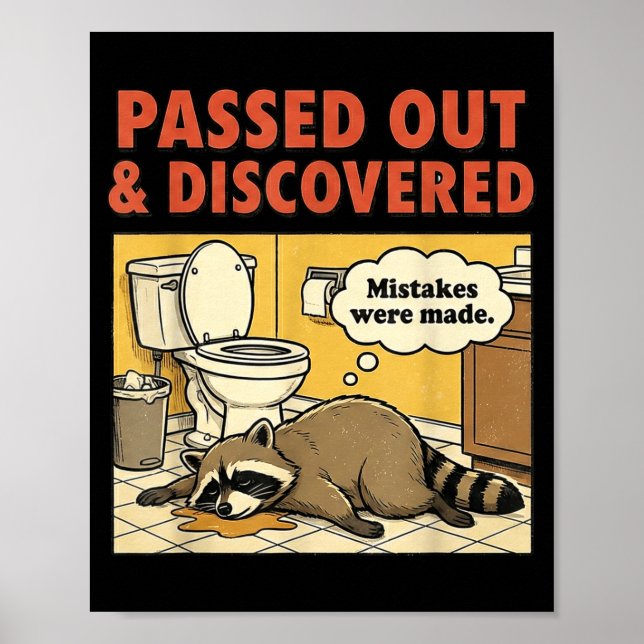 Poster Ashland Liquor Bandit Raccoon Funny  (Frente)