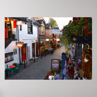 Pôster Ashton Lane, Glasgow, Escócia.