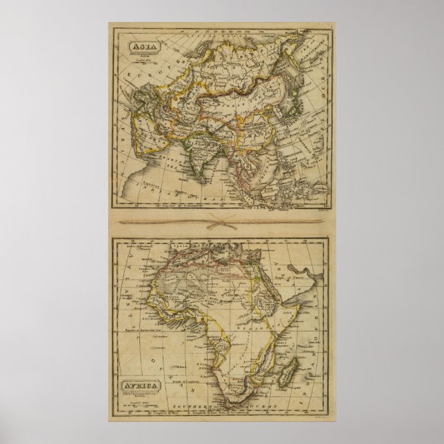 Poster Ásia, África (Frente)