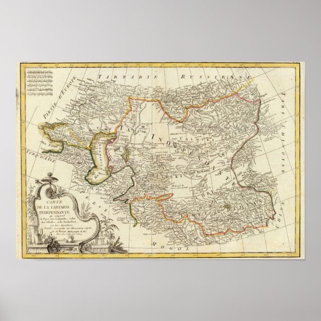 Pôster Ásia Central (Frente)