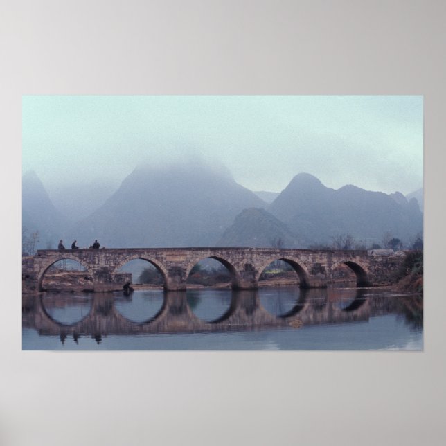 Pôster Ásia, China, Guizhou, Anshuichang. Antigo (Frente)