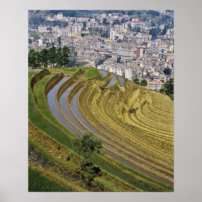 Poster Ásia, China, Província de Yunnan, Jinping. Jinping (Frente)