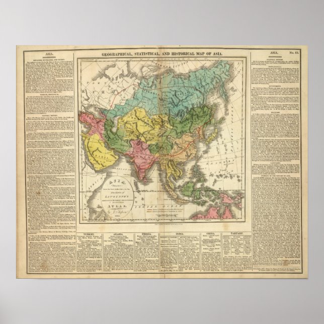 Poster Ásia e Império de Genghis Kahn (Frente)