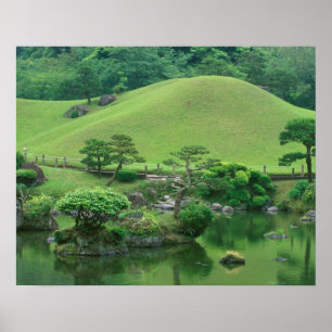 Poster Ásia, Japão, Kumamoto, Suizenji Koen
