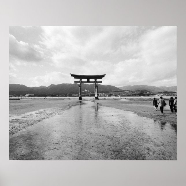 Pôster Ásia, Japão, Myajima. A Porta Torri (Frente)