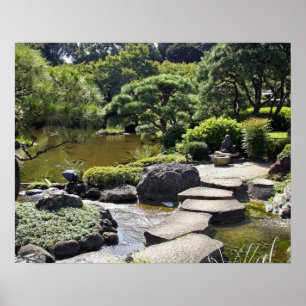 Poster Ásia, Japão, Tóquio. O Jardim Japonês no