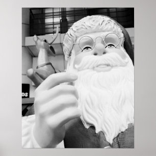 Pôster Ásia, Japão, Tóquio. Papai Noel em Ikebukuro