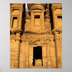 Poster Ásia, Jordânia, Petra. El Deir, o Mosteiro.