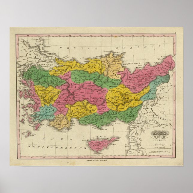 Poster Ásia Menor Antiqua (Frente)