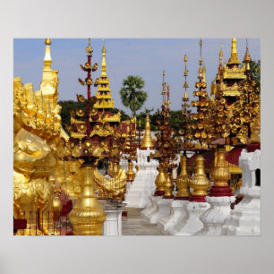 Pôster Ásia, Mianmar (Birmânia), Bagan (Pagan). O Shwe 5