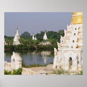 Poster Ásia, Mianmar (Birmânia), Mandalay. Um budista
