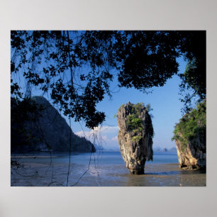Poster Ásia, Tailândia, Ao Phangnga NP, litoral, Karst