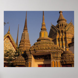 Pôster Ásia, Tailândia, Bangkok, Wat Po, a cidade mais 
