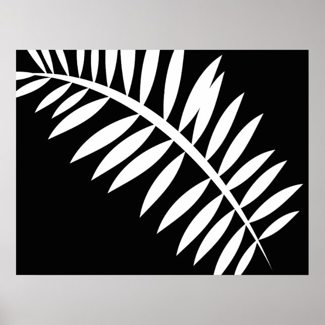 Poster Asian Abstract Leaf 1 (Frente)