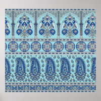 Asian Paisley Border: Design tradicional.
