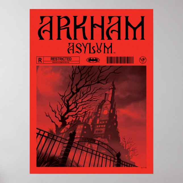 Poster Asilo de Arkham: Restrito (Frente)