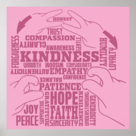 Poster ASL - Beleza interna - Design de cultura surda "Ve