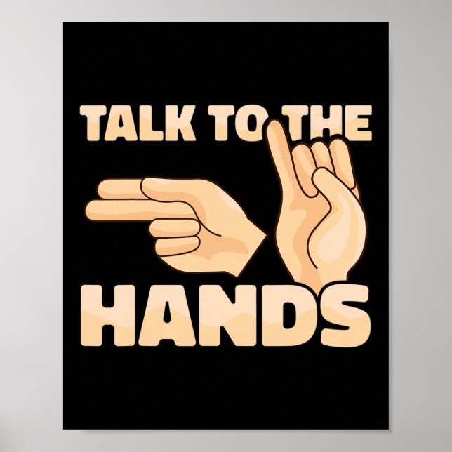 Poster ASL Fale com as mãos American Sign Language 2 (Frente)