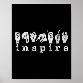 Poster Asl Professora Americana Linguagem de Sinais Sensi