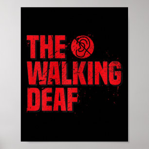 Poster Asl Sign Language Coach Dif Black