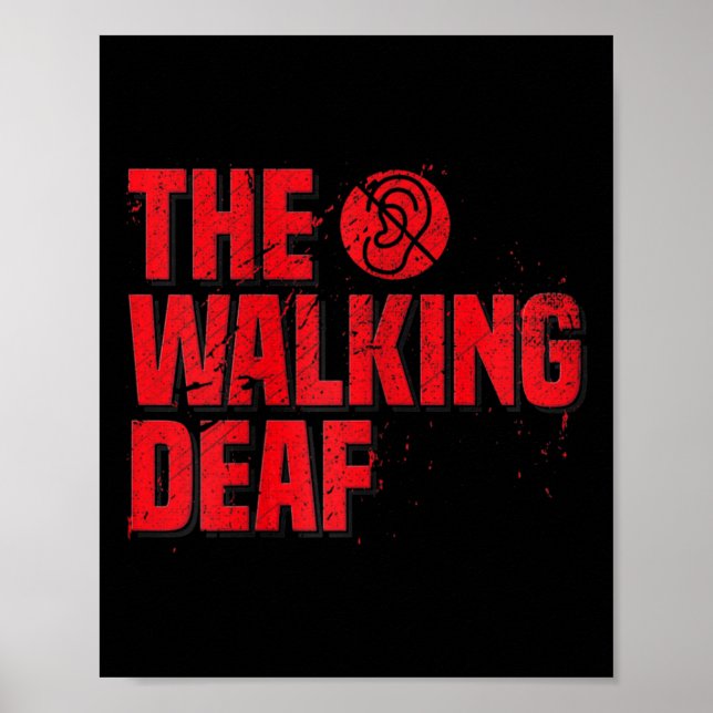 Poster Asl Sign Language Coach Dif Black (Frente)