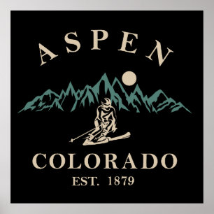 Poster Aspen Colorado ski