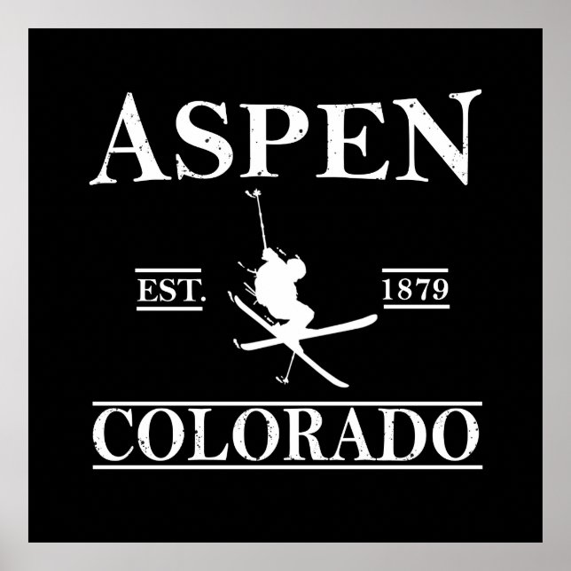 Poster Aspen Colorado ski (Frente)
