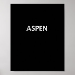 Poster Aspen Long Sleeve Colorado Esquiando Snowboard