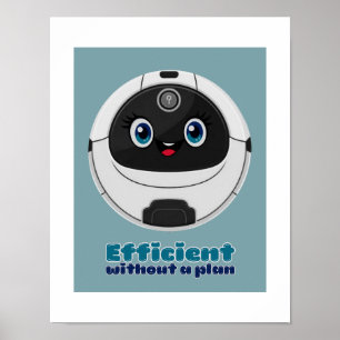 Poster Aspirador robô eficiente sem planejamento de poste