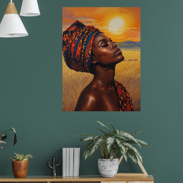 Poster Assalto do sol em Serengeti (Sala de Estar 1)