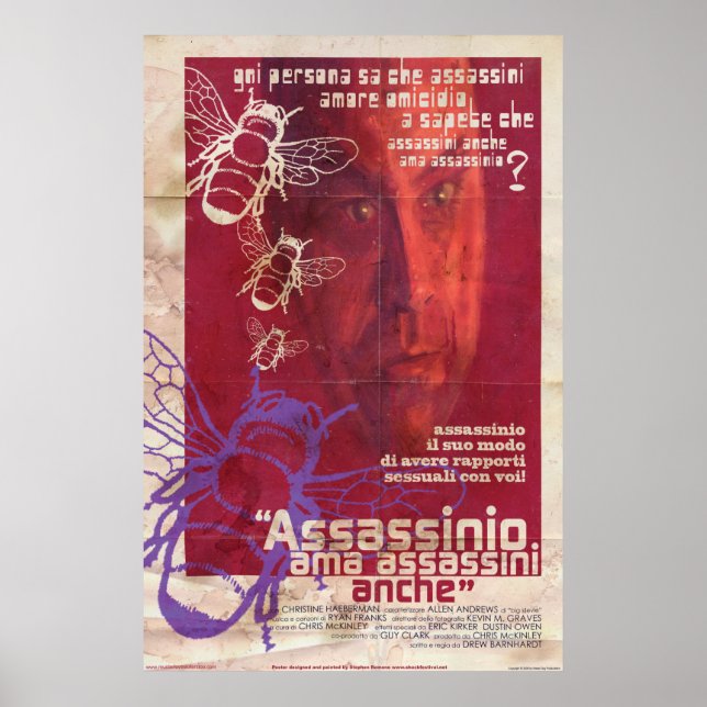 Poster - Assassinato ama assassinos ao estilo ital (Frente)