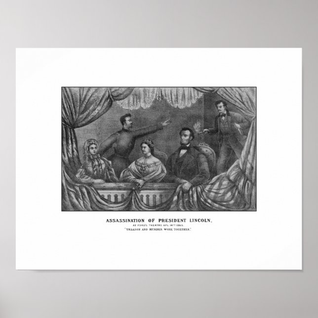 Pôster Assassinato do Presidente Lincoln (Frente)