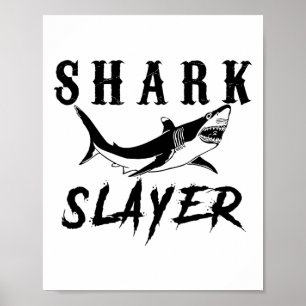 Poster Assassino de Tubarão Pesca de Tubarão e Pescadores