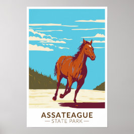 Poster Assateague State Park Maryland