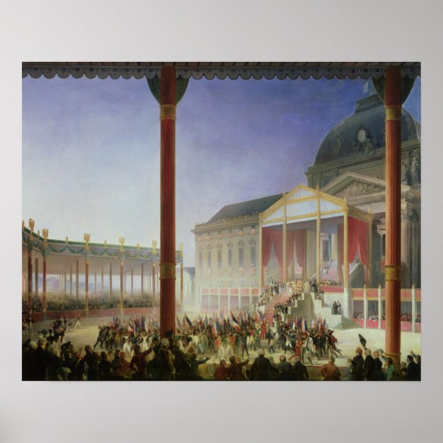 Pôster Assembleia do Champ de Mai, 1rua de junho de 1815 (Frente)