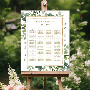 Poster Assento Dourado do casamento das hortaliças da