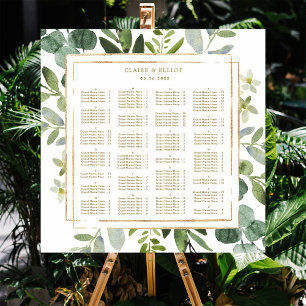Poster Assento Dourado do casamento das hortaliças da