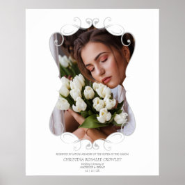 Poster Assento Reservado de Casamento Ornamentado em Trib