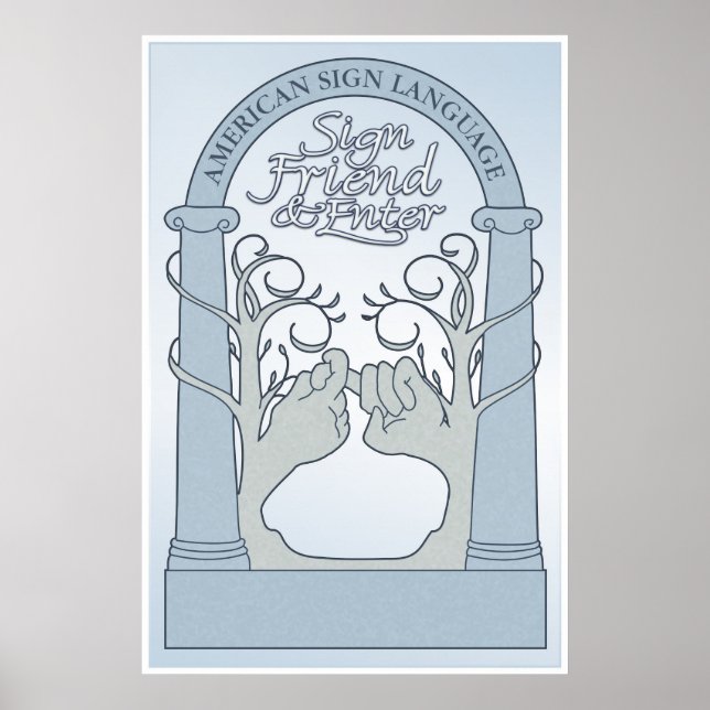 Pôster Assinar Amigo e Entrar (ASL) (Frente)