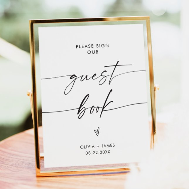 Poster Assinar Nosso Sinal De Guestbook, Sinal De Livro D (Criador carregado)