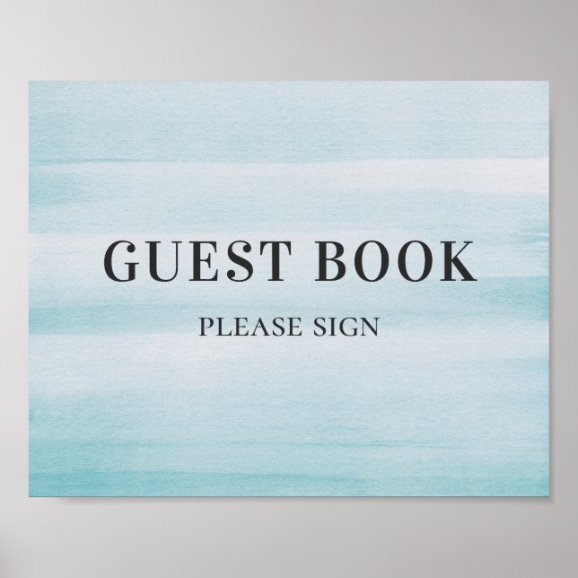 Poster Assinar o livro de convidados. Casamento simples a (Frente)