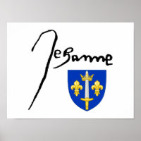 Assinatura/casaco de armas de Jeanne d'Arc