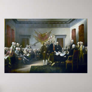 Pôster Assinatura Da Declaração De Independência