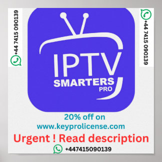 Poster Assinatura de 12 meses para IPTV keyprolicense.com